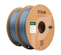 eSUN PLA Filament 1.75mm, PLA Basic 3D Printer Filament Dimensional Accuracy +/- 0.05mm, 1KG per Spool, 2 Spools 3D Printing Filament,Grey and Grey