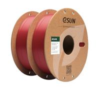 eSUN PLA Filament 1.75mm, PLA Basic 3D Printer Filament Dimensional Accuracy +/- 0.05mm, 1KG per Spool, 2 Spools 3D Printing Filament,Fire Engine Red and Fire Engine Red