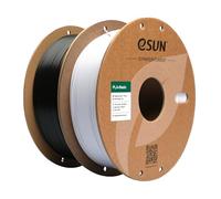 eSUN PLA Filament 1.75mm, PLA Basic 3D Printer Filament Dimensional Accuracy +/- 0.05mm, 1KG per Spool, 2 Spools 3D Printing Filament,Cold White and Black