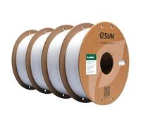 eSUN PLA Filament 1.75mm, PLA Basic 3D Printer Filament Dimensional Accuracy +/- 0.05mm, 1KG per Spool, 4 Spools 3D Printing Filament,Cold White