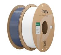 eSUN PLA Filament 2KG, 3D Printer Filament PLA, Grey and Cold White | 1.75mm 3D Printer Filament Bundle for 3D Printers, Dimensional Accuracy +/- 0.03mm,1KG per Spool