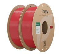 eSUN PLA Filament 2KG, 3D Printer PLA, Fire Engine Red and Fire Engine Red | 1.75mm 3D Printer Filament Bundle for 3D Printers, Dimensional Accuracy +/- 0.03mm,1KG per Spool