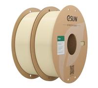 eSUN PL Filament 2KG, Enhanced Toughness, Bone White and Bone White | Dimensional Accuracy +/- 0.03mm, 1.75mm 3D Printer Filament Bundle for 3D Printers, 1KG per Spool