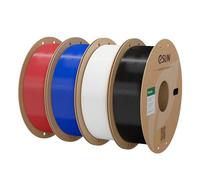 eSUN PLA Filament 4KG, Fire Engine Red+Blue+Cold White+Black