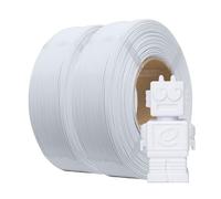 eSUN PLA Refill Filament 1.75mm, Dimensional Accuracy +/- 0.05mm, 1KG per Spool, 2 Spools for 3D Printers,Cold White and Cold White