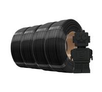eSUN PLA Refill Filament 1.75mm, Dimensional Accuracy +/- 0.05mm, 1KG per Spool, 4 Spools for 3D Printers,Black