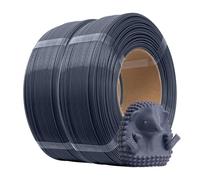 eSUN PLA+ Refill Filament 1.75mm, Refill PLA Plus Dimensional Accuracy +/- 0.03mm, 1KG per Spool, 2 Spools for 3D Printers,Grey and Grey