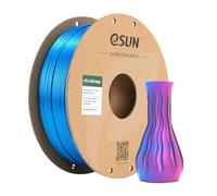 eSUN Silk Dual-Color PLA Filament 1.75mm, Silk Magic PLA for 3D Printer, 1KG Spool - Red and Blue