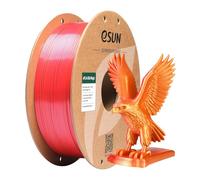 eSUN Silk Dual-Color PLA Filament 1KG,Co-Extrusion Silk Magic PLA,Red Gold | 1.75mm Co-Extrusion Silk Magic PLA 3D Printing Filament, Gradient Changing 1KG Spool (2.2 LBS) for 3D Printers
