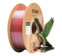 eSUN Silk Dual-Color PLA Filament 1KG,Co-Extrusion Silk Magic PLA,Red Green