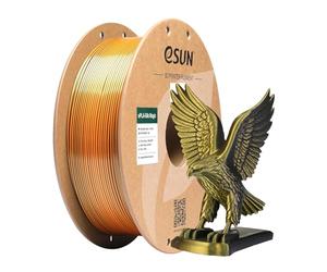 eSUN Silk Dual-Color PLA Filament 1KG, Co-Extrusion Silk PLA, Black Gold