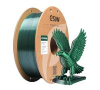 eSUN Silk Dual-Color PLA Filament 1KG, Co-Extrusion Silk PLA, Black Green