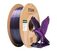 eSUN Silk Dual-Color PLA Filament 1KG, Co-Extrusion Silk PLA, Black Purple