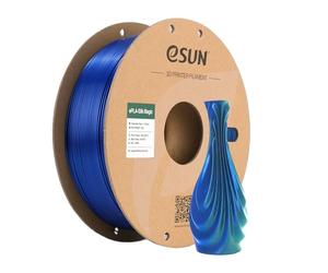 eSUN Silk Dual-Color PLA Filament 1KG,Co-Extrusion Silk PLA, Green and Blue | 1.75mm Co-Extrusion Silk Magic PLA 3D Printing Filament, Gradient Changing 1KG Spool (2.2 LBS) for 3D Printers