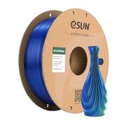 eSUN Silk Dual-Color PLA Filament 1KG,Co-Extrusion Silk PLA, Green and Blue