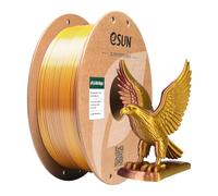 eSUN Silk Dual-Color PLA Filament 1KG, Co-Extrusion Silk PLA, Purple Gold