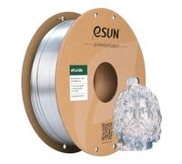eSUN Silk Metal PLA Filament 1.75mm, Silky Metallic 3D Printer Filament PLA, Dimensional Accuracy +/- 0.05mm, 1KG Spool (2.2 LBS) 3D Printing Filament for 3D Printers, Silk Silver