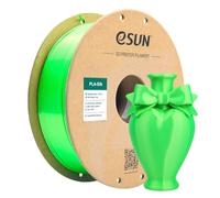eSUN Silk PLA Filament Green Silky Shiny 3D Printing PLA Filament 1.75mm Dimensional Accuracy +/- 0.03mm, 1kg Carboard Spool (2.2lbs) 3D Printer Filament
