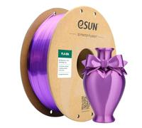 eSUN Silk PLA Filament Purple Silky Shiny 3D Printing PLA Filament 1.75mm Dimensional Accuracy +/- 0.03mm, 1kg Carboard Spool (2.2lbs) 3D Printer Filament