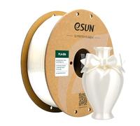 eSUN Silk PLA Filament White Silky Shiny 3D Printing PLA Filament 1.75mm Dimensional Accuracy +/- 0.03mm, 1kg Carboard Spool (2.2lbs) 3D Printer Filament