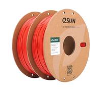 eSUN Upgraded Matte PLA Filament 1.75mm, Matte PLA 3D Printer Filament, Shine-Free Color, Frosted Texture, 1KG per Spool, 2 Spools for 3D Printers, Matte Fire Engine Red