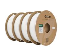 eSUN Upgraded Matte PLA Filament 1.75mm, Matte PLA 3D Printer Filament, Shine-Free Color, Frosted Texture, 1KG per Spool, 4 Spools for 3D Printers,Matte Milky White
