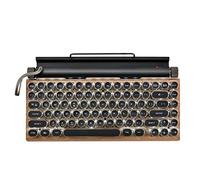 ESUSO Retro Typewriter Keyboard Wireless Bluetooth Mechanical Keyboards 83 Keys Computer Keyboard for Laptop PC Gaming