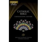 ESV-CE Catholic Bible – Cornerstone Edition – Black Cowhide Leather – ESC668:T