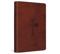 ESV Compact Bible (TruTone, Walnut, Weathered Cross Design)