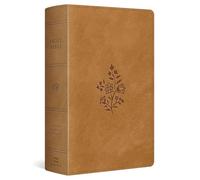 ESV Giant Print Personal Size Bible, Red Letter (TruTone, Nubuck Caramel, Wildflower Design)