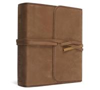 ESV Journaling Study Bible (Natural Leather, Brown, Flap with Strap): English Standard Version, Brown, Flap With Strap
