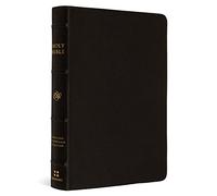ESV Large Print Compact Bible, Red Letter (Buffalo Leather, Deep Brown)