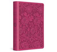ESV Large Print Compact Bible (TruTone, Berry, Floral Design)