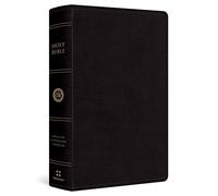 ESV Large Print Personal Size Bible, Red Letter (Genuine Leather, Black): English Standard Version, Black, Personal Size
