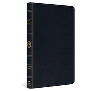 ESV Large Print Thinline Bible (Genuine Leather, Black)