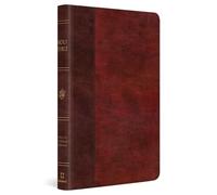 ESV Large Print Thinline Bible (TruTone, Burgundy/Red, Timeless Design)