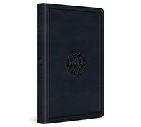 ESV Large Print Value Thinline Bible (TruTone, Navy, Mosaic Cross Design)