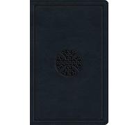 ESV Large Print Value Thinline Bible (TruTone, Navy, Mosaic Cross Design)