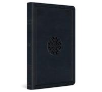 ESV Large Print Value Thinline Bible (TruTone, Navy, Mosaic Cross Design)