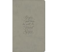 ESV Large Print Value Thinline Bible (TruTone, Stone, 1 Chronicles 28:9 Design)