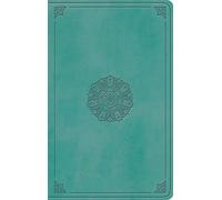 ESV Large Print Value Thinline Bible (TruTone, Turquoise, Emblem Design)