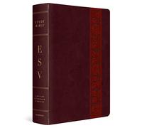 ESV Study Bible, Large Print, Thumb Indexed (TruTone, Mahogany, Trellis Design)