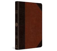 ESV Thinline Bible, Red Letter (TruTone, Brown/Cordovan, Portfolio Design)