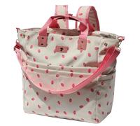 ESVAN Diaper Tote Bag Totepack Backpack Crossbody Bag 3 in 1 for Women Laptop Backpack Multifunctional with Insulated Pockets (Corduroy Pink Strawberry)