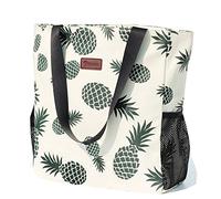 ESVAN Original Floral Water Resistant Large Tote Bag Shoulder Bag for Gym Beach Travel Daily Bags