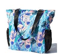 Original Floral Water Resistant Large Tote Bag Shoulder Bag for Gym Beach Travel Daily Bags