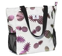 ESVAN Unisex's jc Carry Bag, White Pineapple New, Large