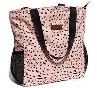 ESVAN Original Floral Water Resistant Large Tote Bag Shoulder Bag for Gym Beach Travel Daily Bags Upgraded, [G] a, L
