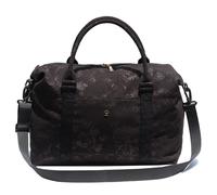 ESVAN Travel Tote Duffel Gym Bag,Weekender Overnight Carry-on Tote Crossbody Bag with Wet Pocket and Trolley Sleeve Upgraded, Corduroy Black Rose, Fashion