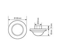 ESYLUX Compact Motion Detector Bus System - EP10427435